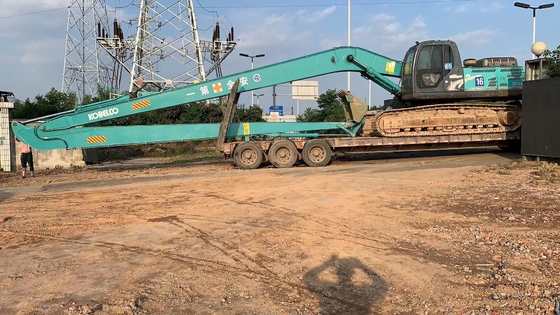 Máquina escavadora longa Booms And Arm do alcance do ODM com o cilindro da cubeta para SANYI DOOSAN