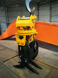 O gerencio amarelo da máquina escavadora de Q345B 50t hidráulico luta