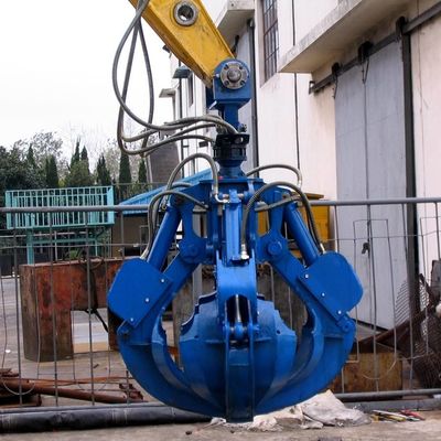 A máquina escavadora da venda direta da fábrica suPCa hidráulica do aço da garra da casca alaranjada de uma rotação de 360 graus luta