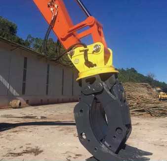 Completamente 360 da máquina escavadora graus de silvicultura ajardinando de Rotating Grapple For