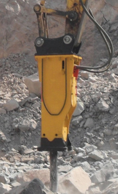 Martelada hidráulica de escavadeira eficiente para quebra de rocha