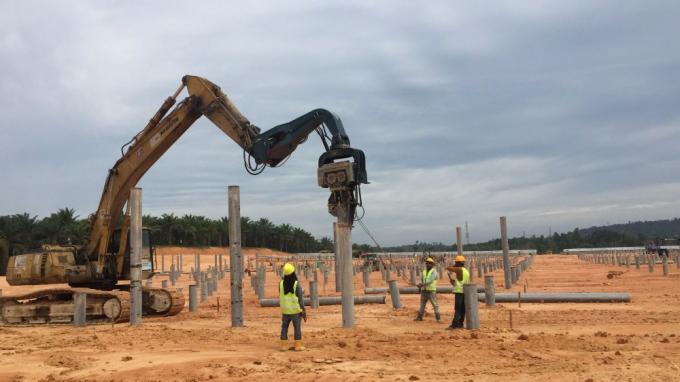 Máquina escavadora Vibro Hammer de Attachments 2800rmp do motorista de pilha 7