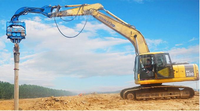 Máquina escavadora Vibro Hammer de Attachments 2800rmp do motorista de pilha 6