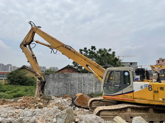 Boom de alto alcance e braço de escavadeira Construção Demolição Extenção de braço Boom de longo alcance para escavadeira SY SK EX