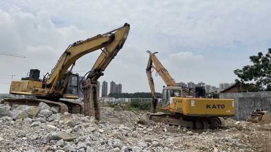 Boom de demolição de alto alcance de escavadeira de 30 toneladas para demolição de edifícios com controlo QC e Q355/Q690/HG785/WELDOX/STRENX