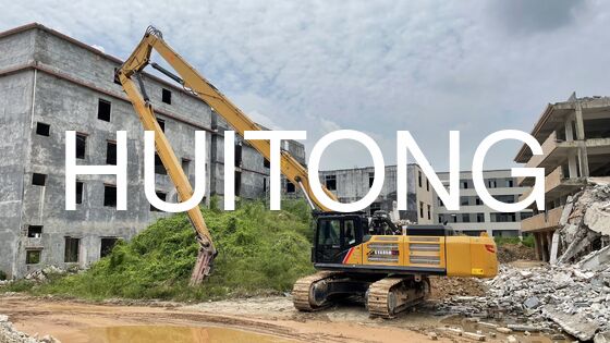 Boom de Demolição de Longo Alcance para Escavadeira PC250/CAT325 16m para Demolição de Longa Distância/Urbana/Edifícios Altos