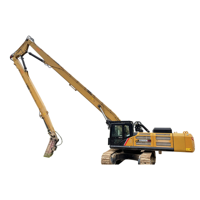 HT Excavadora de alto alcance e braço de extensão para demolição de edifícios para 25 30 50 60 toneladas Excavadora