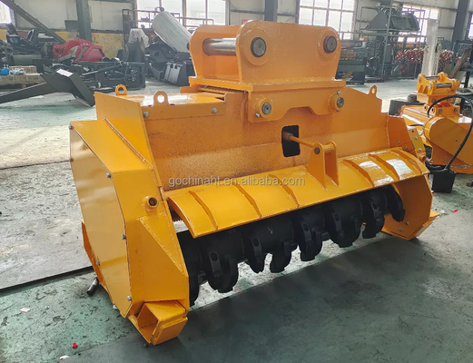 Novo cortador de escamas de escavadeira laranja/preta com fonte de energia mecânica