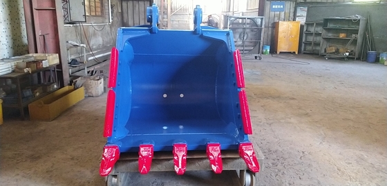 Resistência Excavadora Rock Bucket Amarelo/Negro Q355/NM400/Hardox400 280-4300kg Dentes personalizados Nova condição
