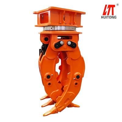Excavadora de trabalho pesado Garra giratória Superior Madeira / Árvore / Tock Grabber Para Excavadoras de 2-40 toneladas