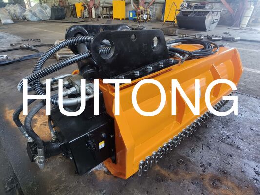 Cortador de Grama Flail para Escavadeira PC20-2/CAT302 0.6m para Corte Padrão/Condições de Corte Pesado/Solo Macio/Terreno Complexo/Manejo de Piso de Pomares e Vinhedos
