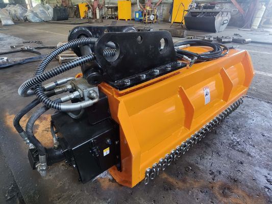 Excavadora OEM Cortadora de Flail resistente ao desgaste Adaptação 6-10Ton Excavadora para erva daninha ao lado da estrada e limpeza de Greenbelt