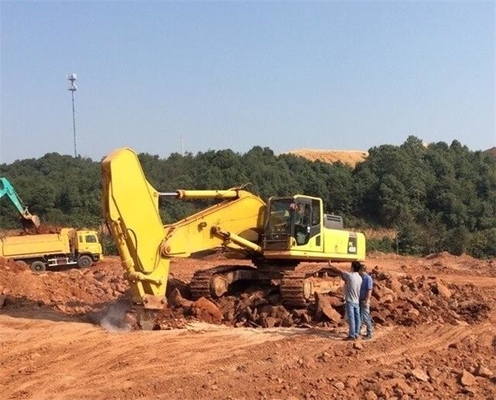 Extensão da escavadeira Boom e braço de longo alcance para PC200 SK200