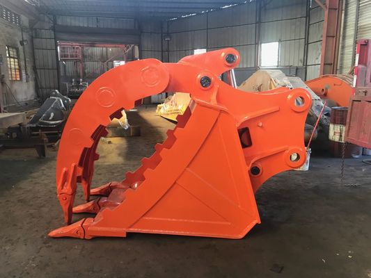 Excavadora Barril do polegar Q355 NM400 Excavadora de 12 toneladas CAT12 PC120 para manuseio de resíduos de construção de pedra de tronco
