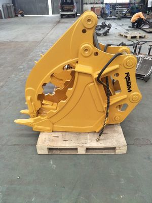 Excavadora Barril do polegar Q355 NM400 Excavadora de 12 toneladas CAT12 PC120 para manuseio de resíduos de construção de pedra de tronco