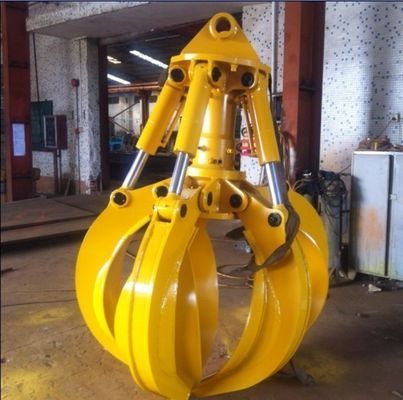Escavação personalizada Huitong Peel Orange Grab para 17-26 Ton Excavators Machine Type Excavator Attachment Tools Certificado CE