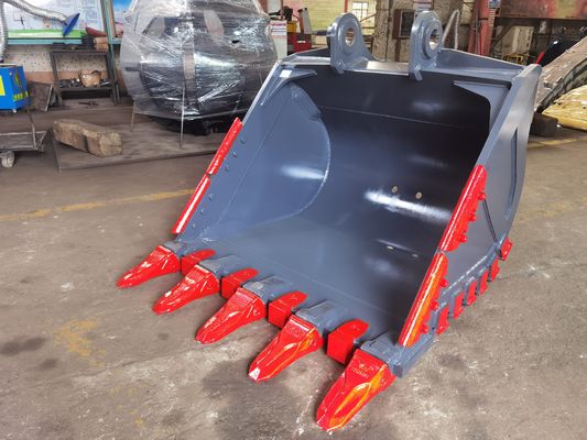 Balde de rocha Huitong para mineração / pedreira / blindagem de camada dupla com dentes de cinzel substituíveis Certificado CE, OEM disponível