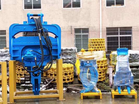 HT350 Marteladora hidráulica durável de empilhamento de pilhas Fit Excavadora 35-40T EX400 PC350 para projetos municipais e rurais de empilhamento