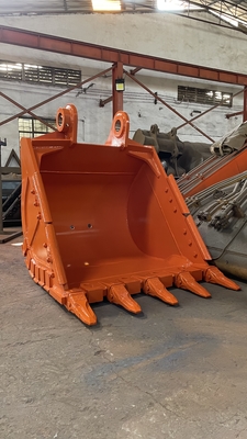 Balde de Rocha para Escavadeira Huitong com Pontas Reversíveis, Balde de Mineração de 16T para Pedreira/Demolição, OEM Disponível