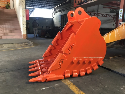 Balde de Rocha para Escavadeira Huitong com Pontas Reversíveis, Balde de Mineração de 25 T para Pedreira/Demolição, OEM Disponível