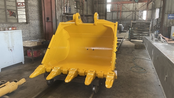 Balde de Rocha para Escavadeira Huitong com Pontas Reversíveis, Balde de Mineração de 30 T para Pedreira/Demolição, OEM Disponível