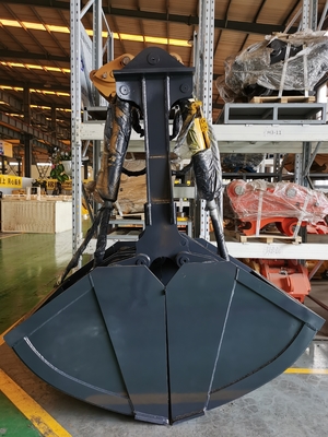 Peças de Escavadeira Fabricadas Huitong Caçamba Bivalve para Escavadeiras de 21-24 Toneladas Placa de Aterrissagem em Aço Inoxidável Gravado Certificado CE