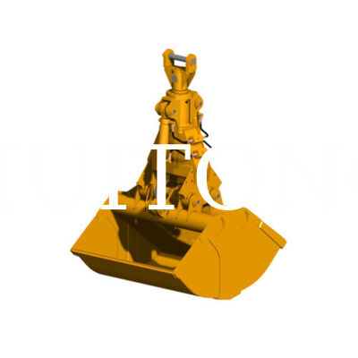 Fornecimento de Fábrica Escavadeira Caçamba Hidráulica Bivalva HUITONG Alta Qualidade Material Q355B 17-20 Toneladas 1.0-1.2m para Re-manuseio de Materiais/Escavação de Fundações/Carga e Descarga de Porões de Navios