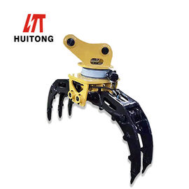 OEM 2-40 Ton Excavator Rotating Grapple for Wood/Tree/Rock Grabbing