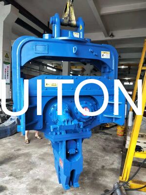HUITONG Excavator Vibratory Hydraulic Pile Hammer para PC150/CAT315 1.3T para edifícios/fundamentos de pontes/engenharia hidráulica