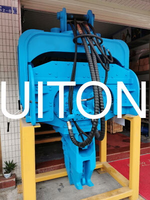 HUITONG Excavator Vibratory Hydraulic Pile Hammer para PC150/CAT315 1.3T para edifícios/fundamentos de pontes/engenharia hidráulica