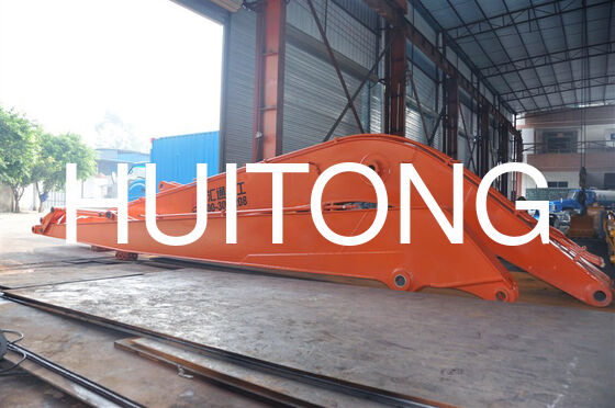 Excavadora Boom de longo alcance para PC200/CAT320 15,4m para trabalhos de moldagem de encostas/dragada de rios/escavação/revestimento de extensão