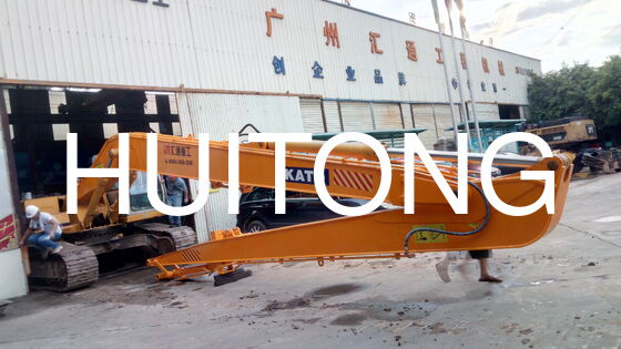Excavadora Boom de longo alcance para PC200/CAT320 15,4m para trabalhos de moldagem de encostas/dragada de rios/escavação/revestimento de extensão