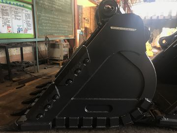 Amarelo Hardox450 Excavator Rock Bucket com Dentes de Força e 700-1000 kg de Peso