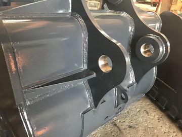 Amarelo Hardox450 Excavator Rock Bucket com Dentes de Força e 700-1000 kg de Peso
