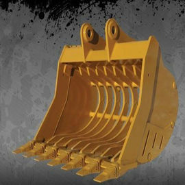 Excavadora pesada Balde esqueleto Q355B Hardox450/500/550 Amarelo/Negro 0,2-2,8 metros cúbicos