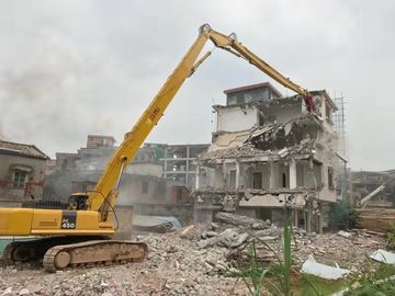 Boom de alto alcance e braço de escavadeira Construção Demolição Extenção de braço Boom de longo alcance para escavadeira SY SK EX