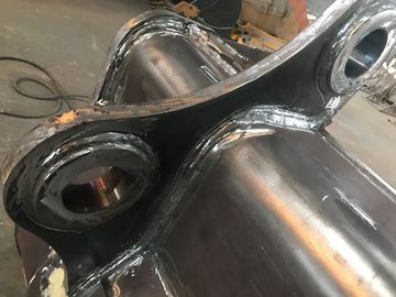 Balde de coleta de rocha pesada com dentes de alta resistência formado a partir de aço Q355 NM400 Hardox400