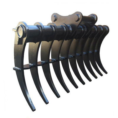 Rake de escova de escavadeira de aço com pinças afiadas Forma padrão 200-4000kg para escavação ideal