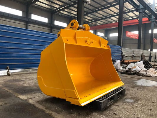 Fornecedor de fábrica Excavador amarelo Balde de limpeza inclinável com largura de abertura 800-1500 mm