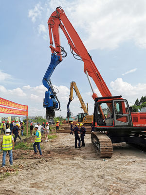 Braço pesado de Piling Boom And da máquina escavadora do equipamento para a fundação de pilha