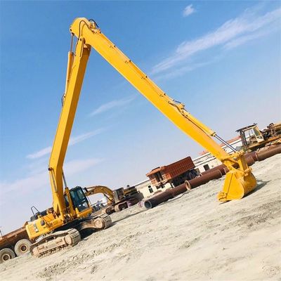 Máquina escavadora longa Booms do alcance de Hardox 400 da maquinaria de construção
