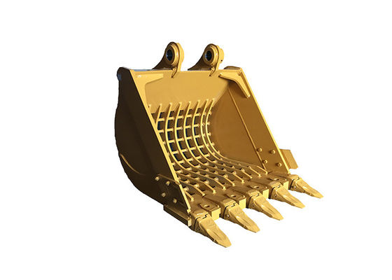 Excavadora Garbing Sieving Bucket Heavy Duty Hardox450 Amarelo / Preto 0,2-2,8 metros cúbicos