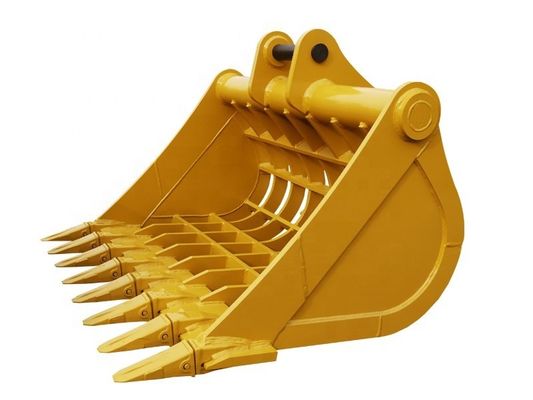 Excavadora Garbing Sieving Bucket Heavy Duty Hardox450 Amarelo / Preto 0,2-2,8 metros cúbicos