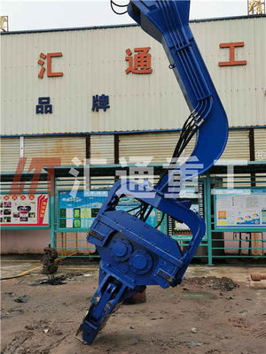 Excavadora de martelo vibratório hidráulico Vibro Pile Driver Hammer Para Excavadora de 15-45 toneladas