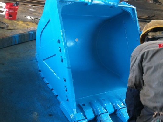 Força amarelo/preto Excavator Rock Bucket Q355 NM400 Hardox400 280-4300kg Personalizado