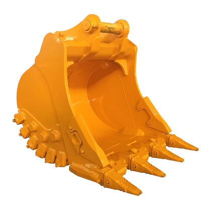 Força amarelo/preto Excavator Rock Bucket Q355 NM400 Hardox400 280-4300kg Personalizado