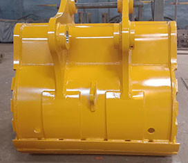 Amarelo Preto Novo 1.0 M3 Excavador Rock Bucket Q355 NM400 Hardox450 Com Dentes de Força