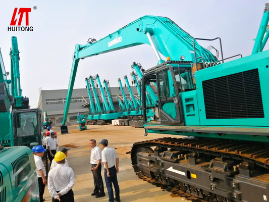 Máquina escavadora longa Booms Hydraulic do alcance de HRC40 Dx420 de 8 toneladas