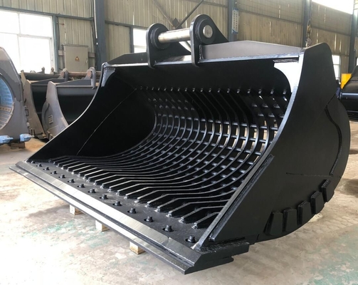 Q355B NM500 Hardox500 2,8 metros cúbicos balde de esqueleto pesado para escavação e limpeza de escavadeiras