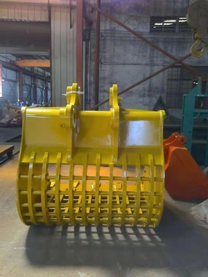 Q355B NM500 Hardox500 2,8 metros cúbicos balde de esqueleto pesado para escavação e limpeza de escavadeiras